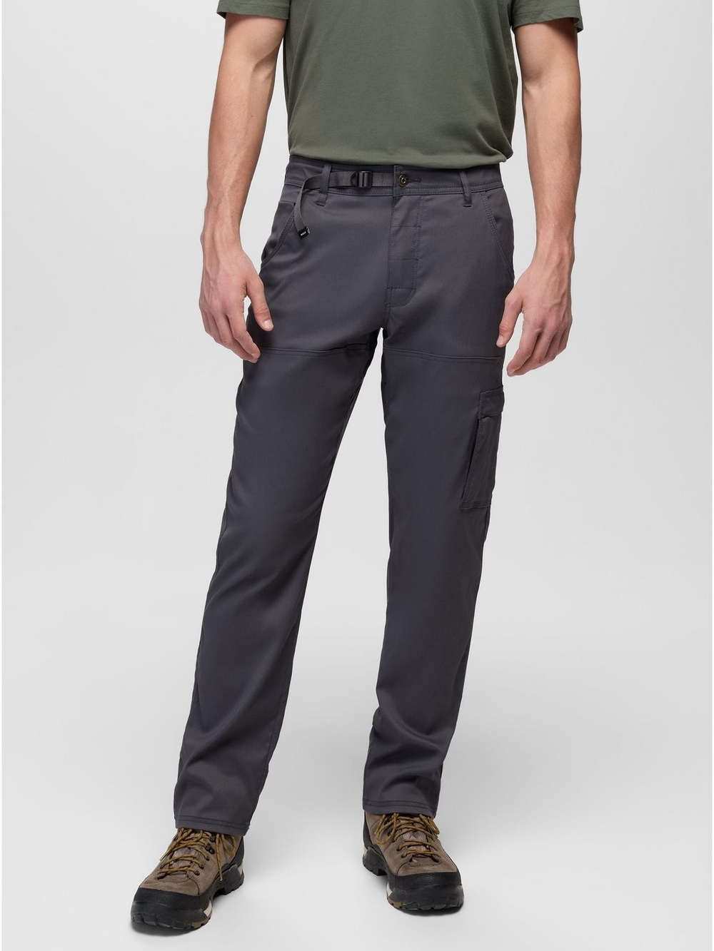New $95 Men's 31x32 PrAna Stretch Zion Straight Leg Cargo Pants - Hiking - Gray